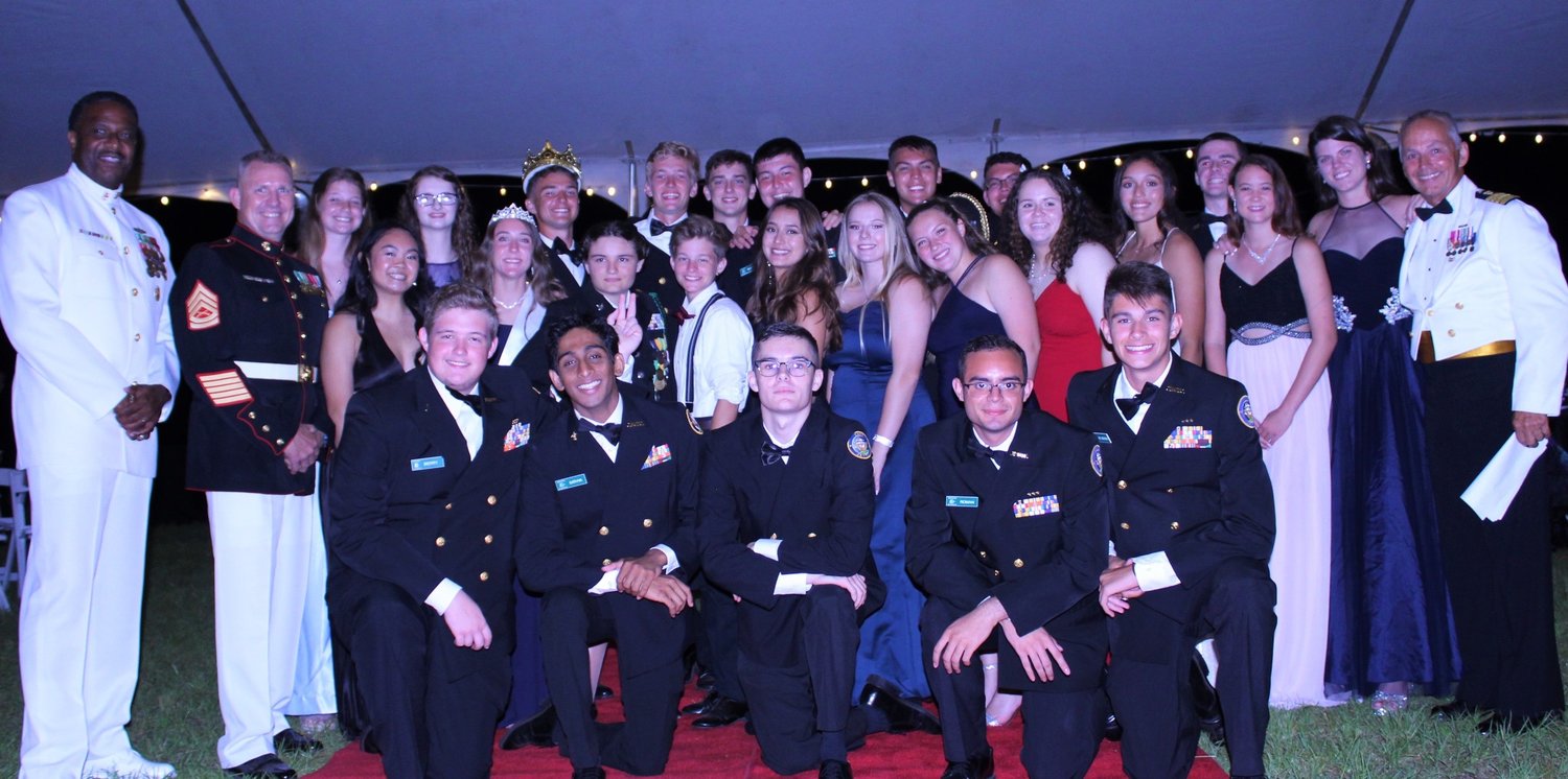 Nease NJROTC’s senior class celebrates a successful year at the annual Navy Ball.
